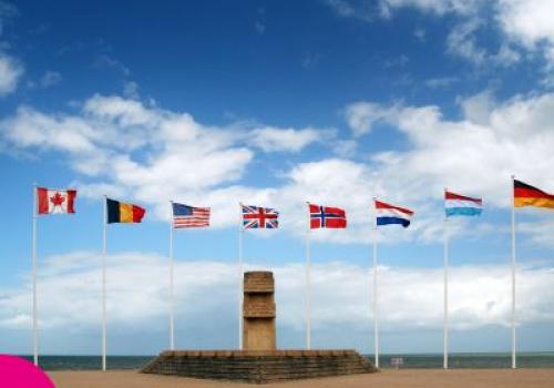 D-day Normandy landing beach